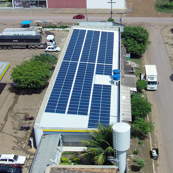 Usina FV em Luziânia/GO, Posto Ipiranga